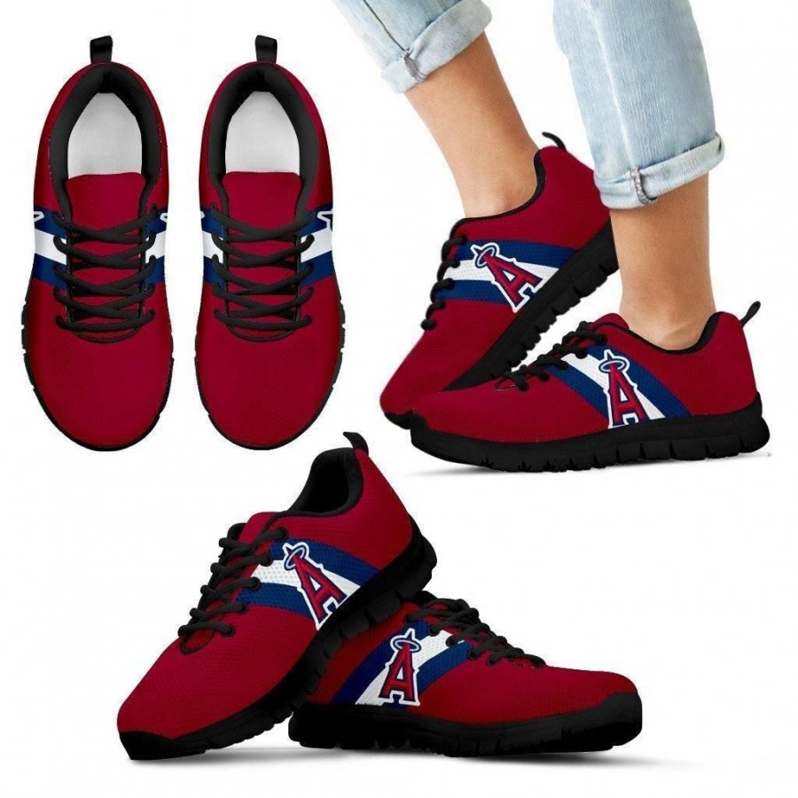 Three Colors Vertical Los Angeles Angels Sneakers #303