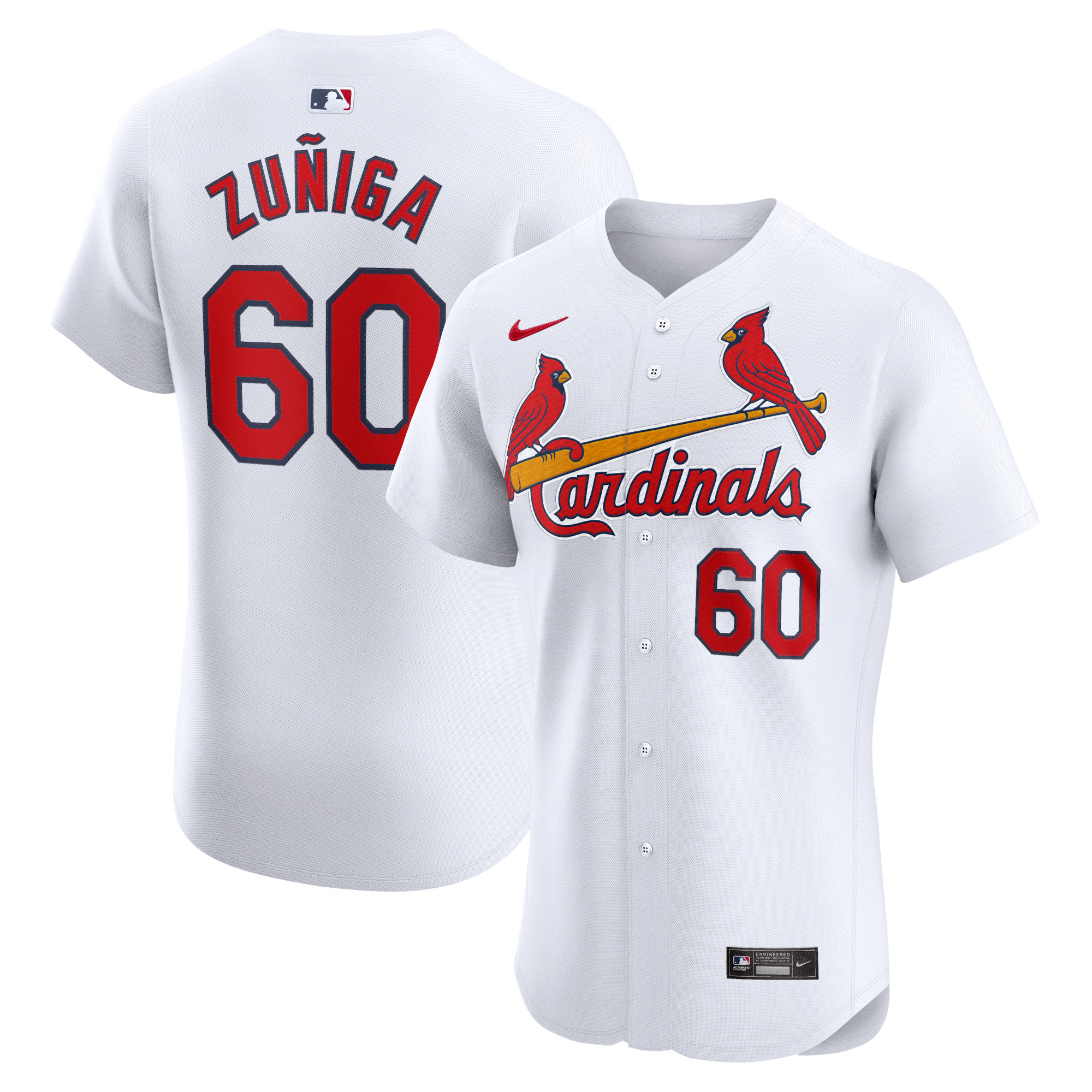 Guillermo Zuñiga St. Louis Cardinals Home Elite Player Jersey – White