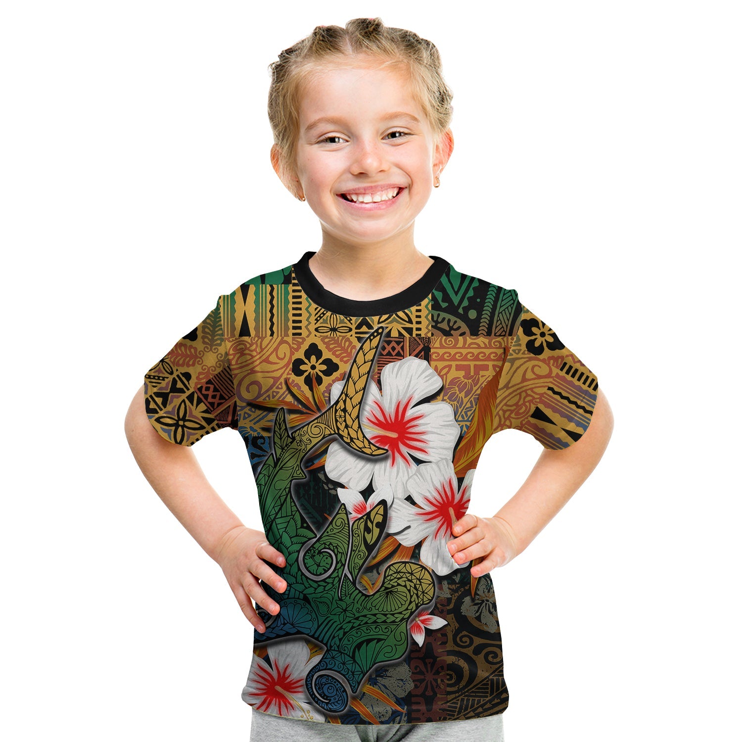 Hammerhead Shark T Shirt Kid Hawaiian Style Ha20745