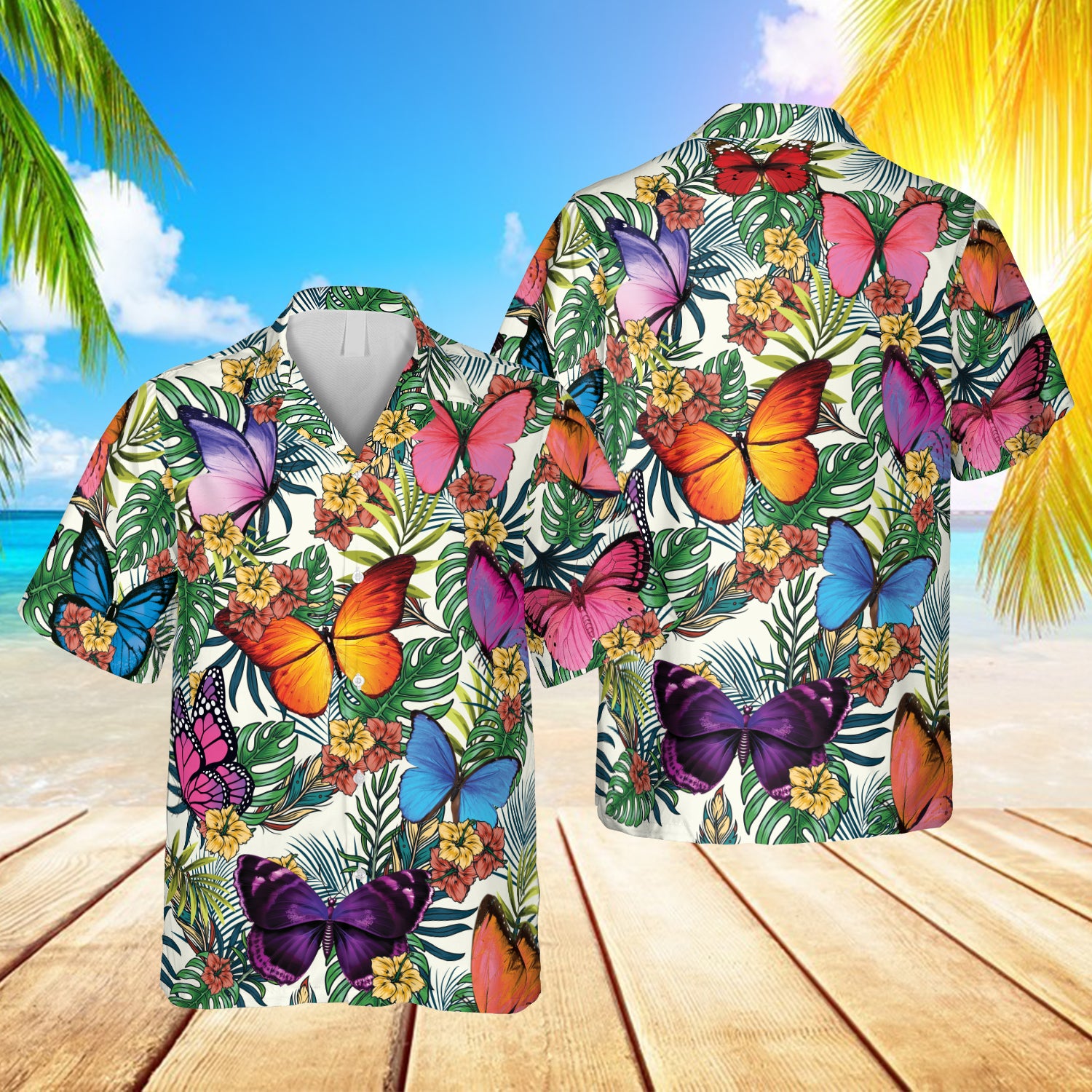 Tropical Butterfly Hawaii Day Gift Ha5858