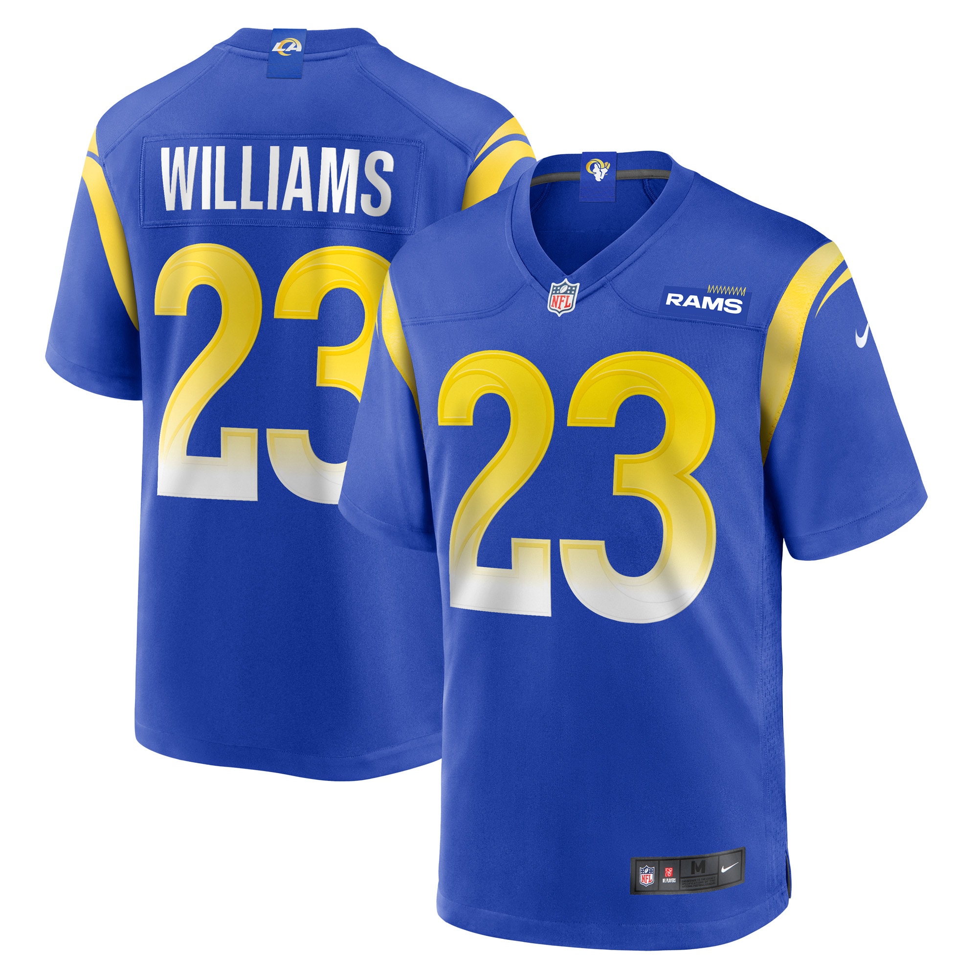 Men’s Los Angeles Rams Kyren Williams Royal Game Player Jersey