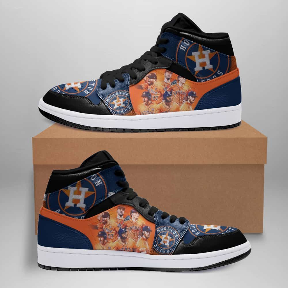 Houston Astros 03 Air Jordan Shoes Sport Custom Sneakers