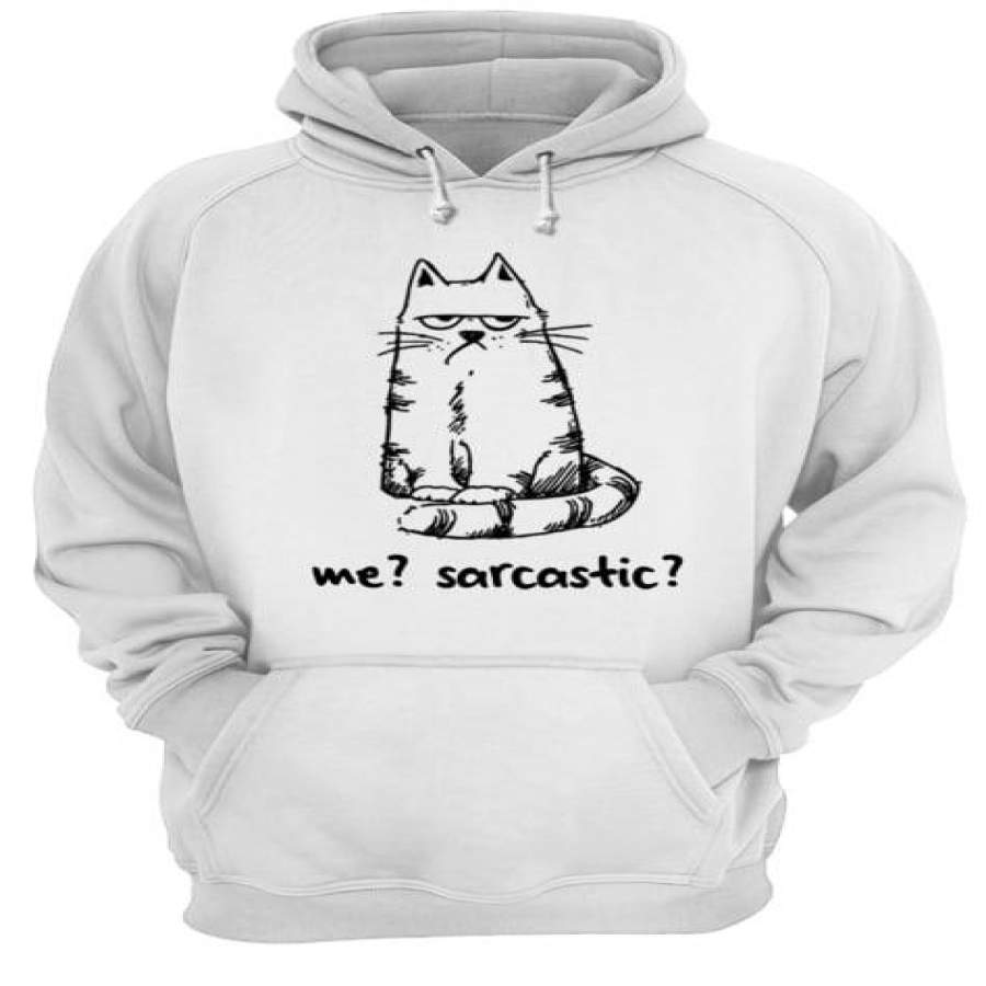 Cat Sarcastic Men/Women Hoodie Black Xl