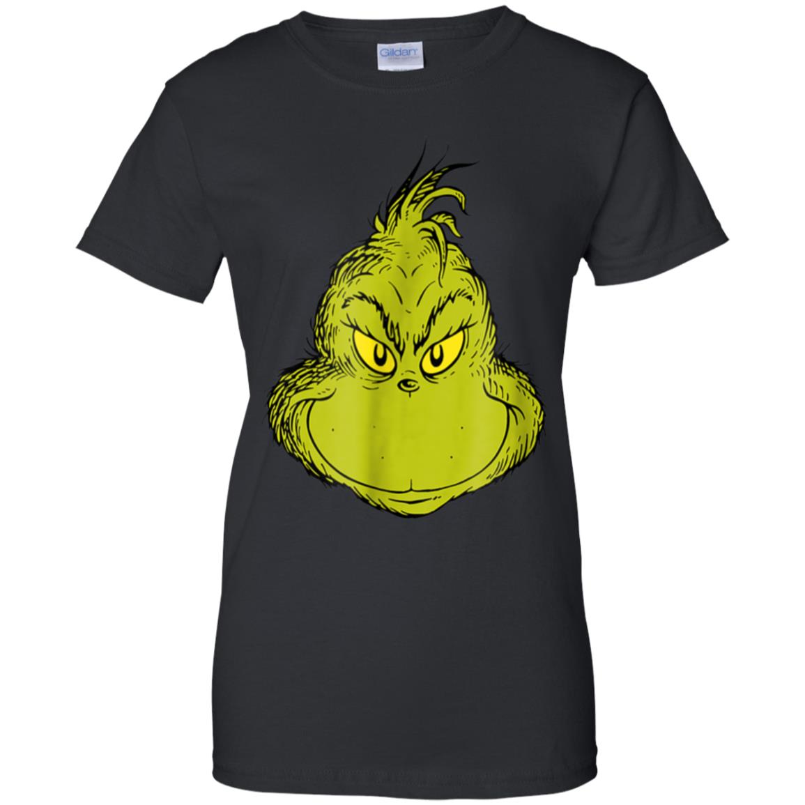 Dr. Seuss Classic Grinch Face T-shirt - Readingllc