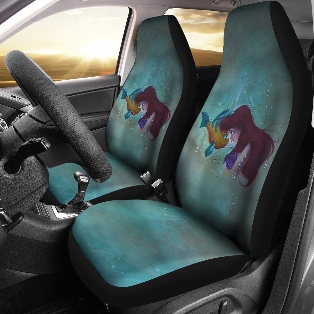 Ariel And Flounder For Fan Gift Sku 1789 Car Seat Covers