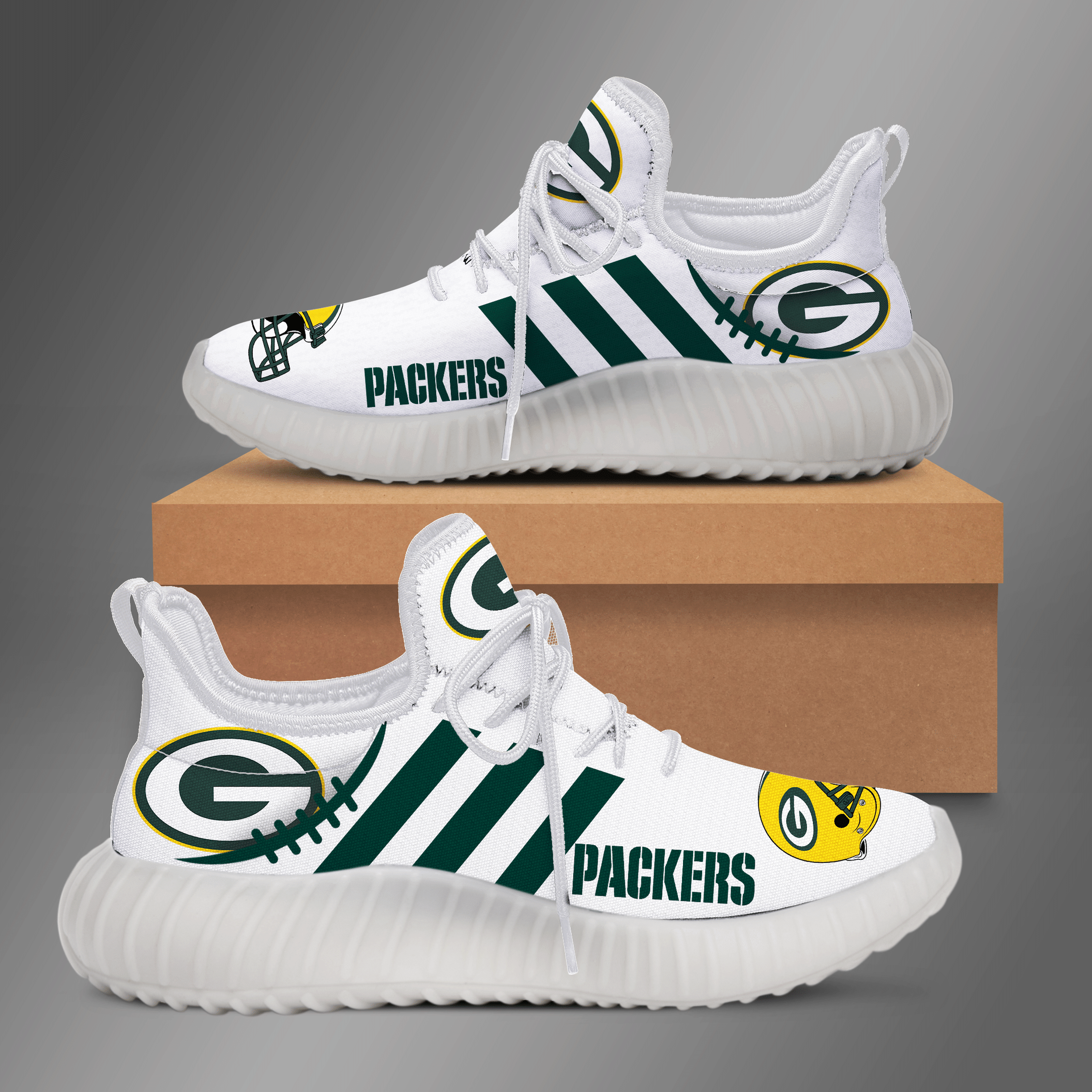 Green Bay Packers Yz Shoes – L3 – Teepoem Ltd