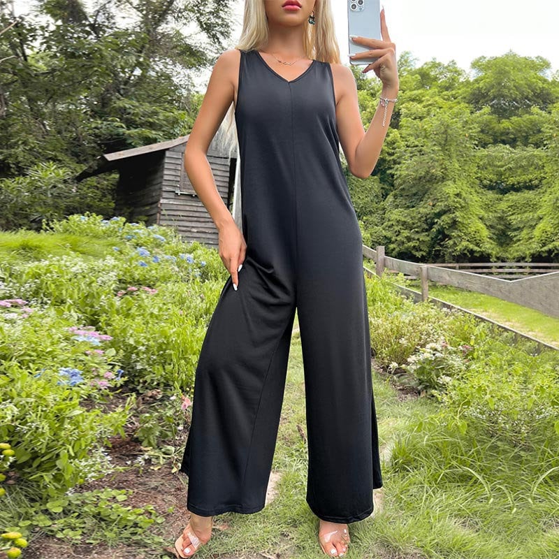 Women jumpsuits Solid Color Hollow Wide Leg Jumpsuit Women Kundalini women clothing dress Summer Dress Wide Leg Jumpsuit gift for her