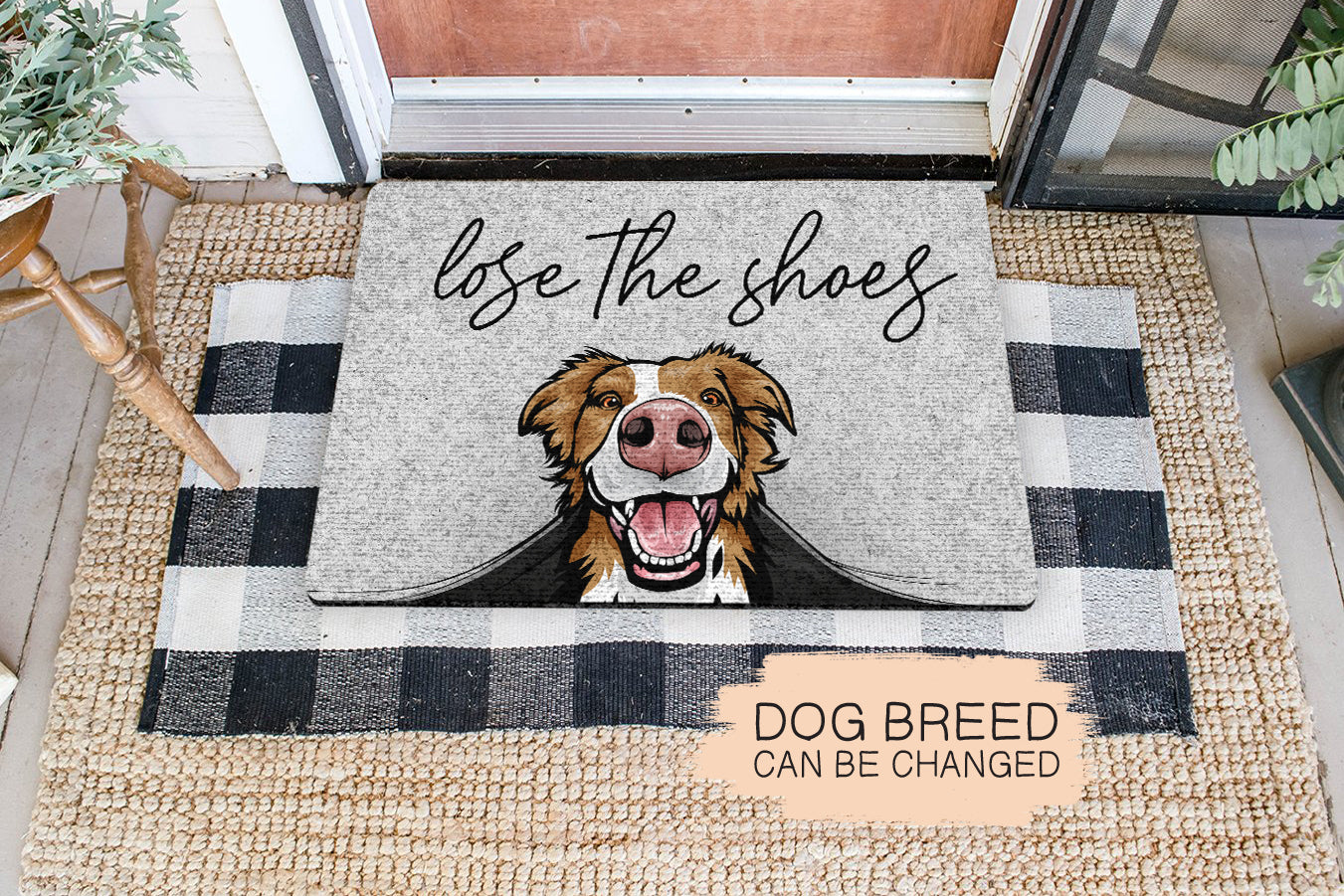 Lose The Shoes Personalized All Over Printing Doormat