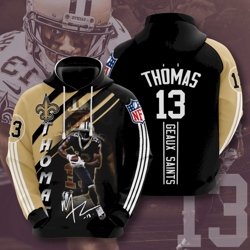 New Orleans Saints Michael Thomas 3D Hoodie Zip Sweatshirt Custom Full Personalize Personalized Trending Gift