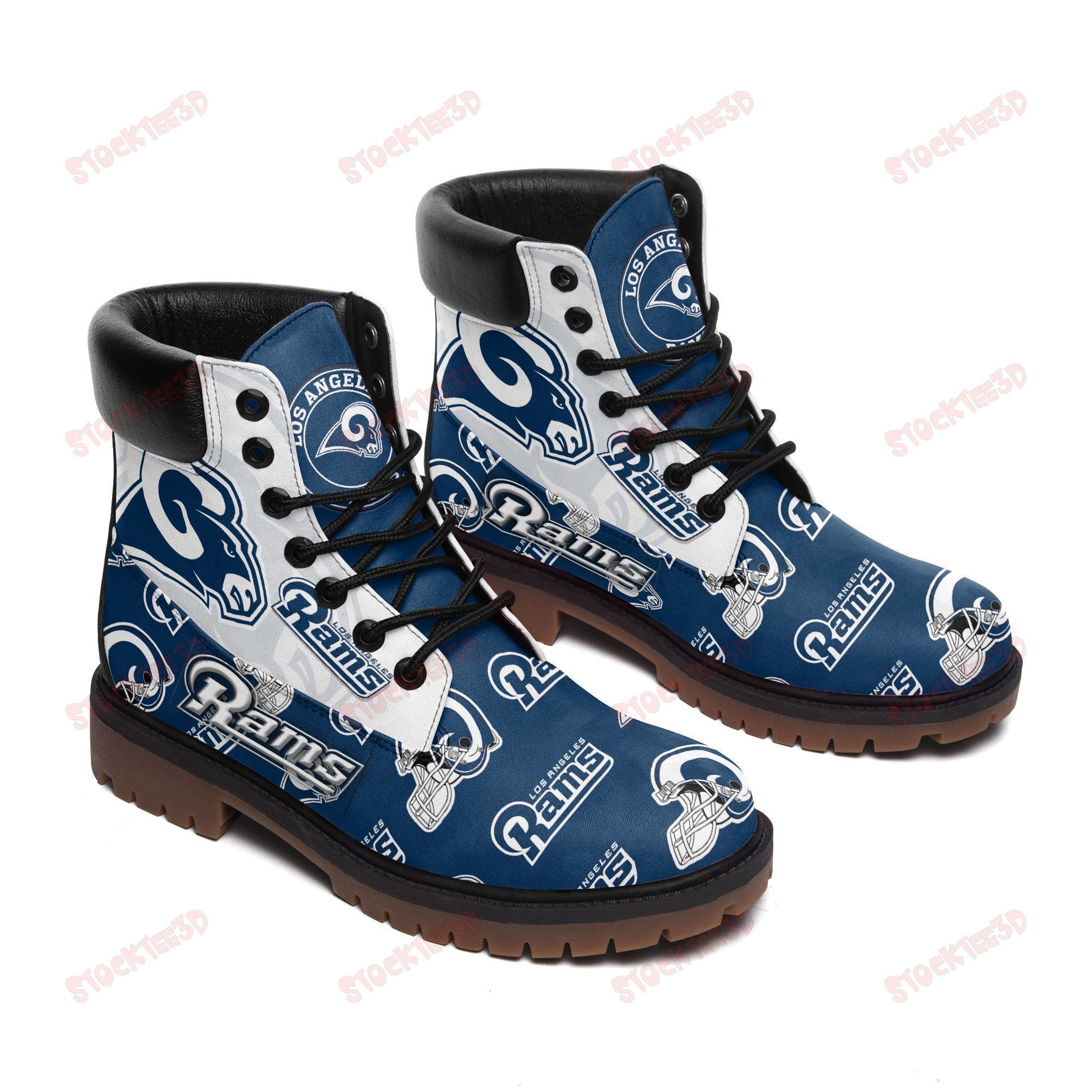 Los Angeles Rams Boots – Premium Shoes/ Premium Leather Boots – Gift For Sports Lovers 118