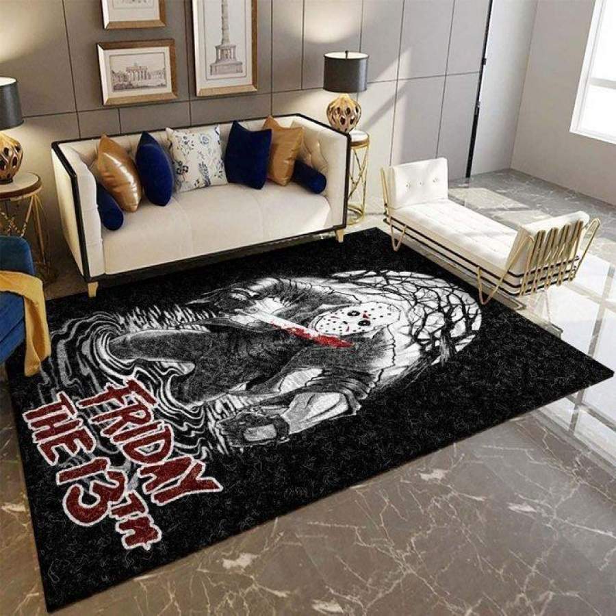 Jason Voorhees – Friday the 13th 190908 Halloween Area Rug OFD