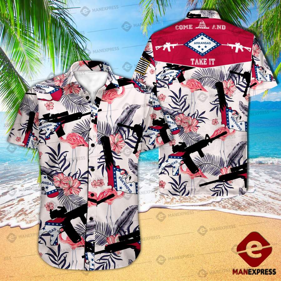 Arkansas United Patriot Three Percenter Hawaiian Shirt Ha52521