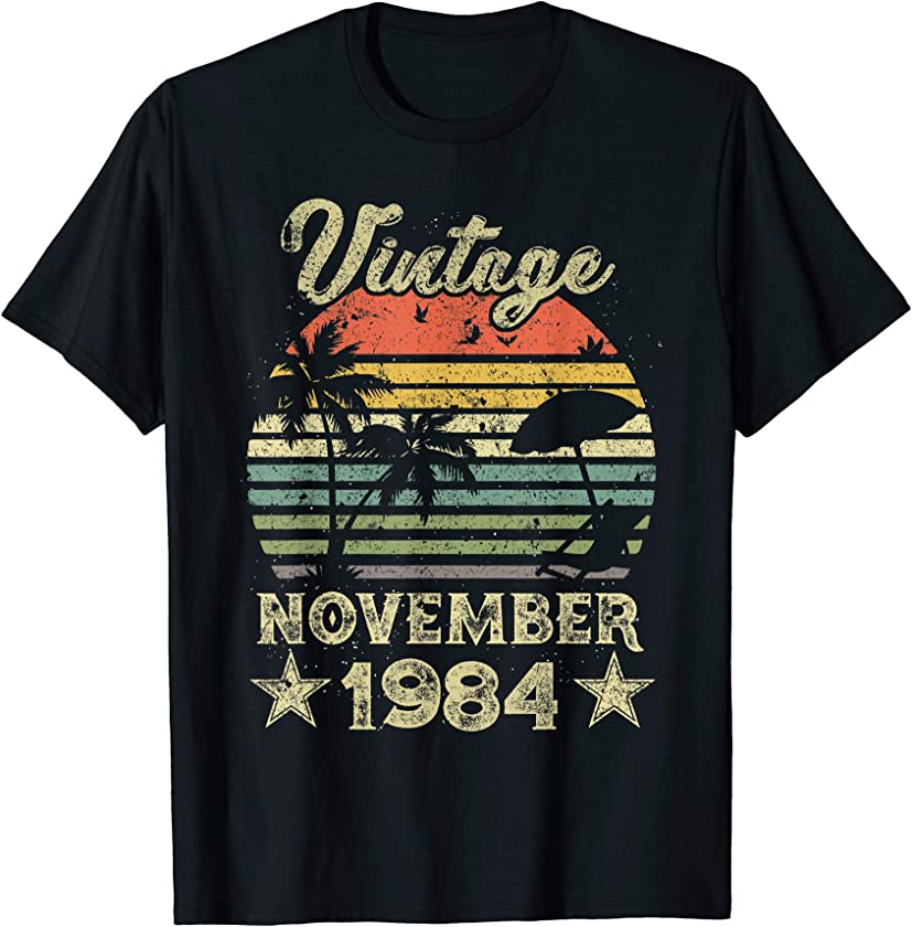 35th Birthday Gift Vintage 35 Years Old November 1984 Shirts