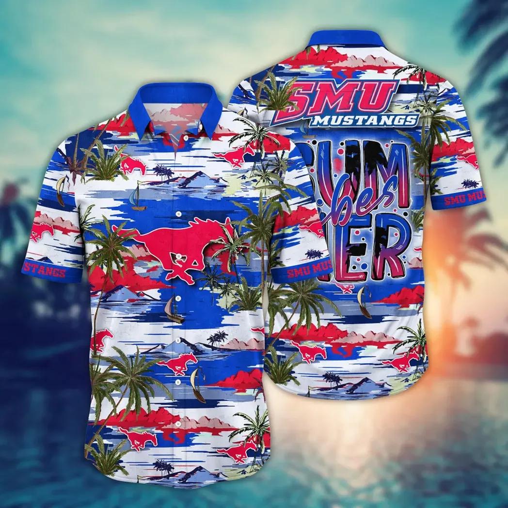 Smu Mustangs Ncaa Flower Aloha Hawaiian Shirt 8, Ncaa Hawaiian Shirt