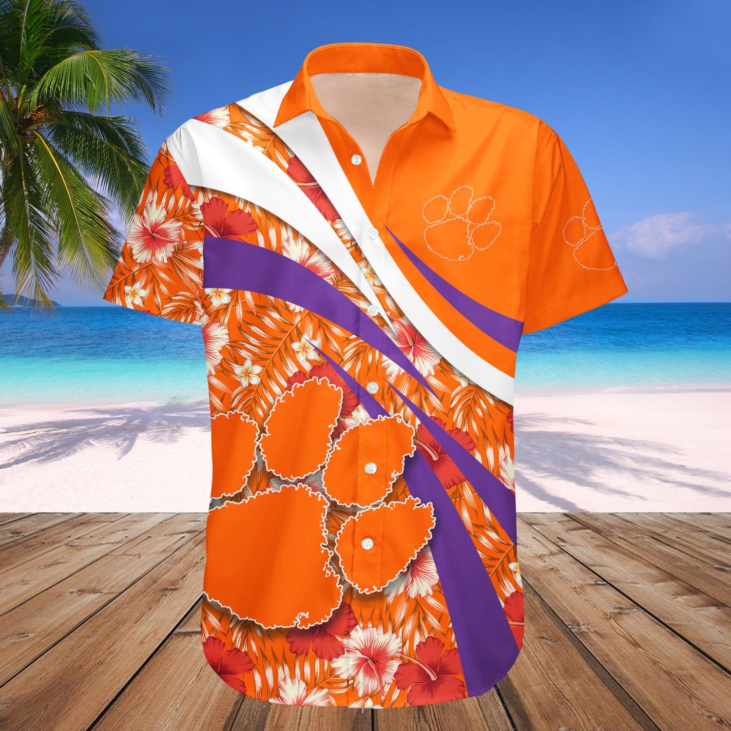 Clemson Tigers Hawaii Shirt Hibiscus Sport Style – NCCA