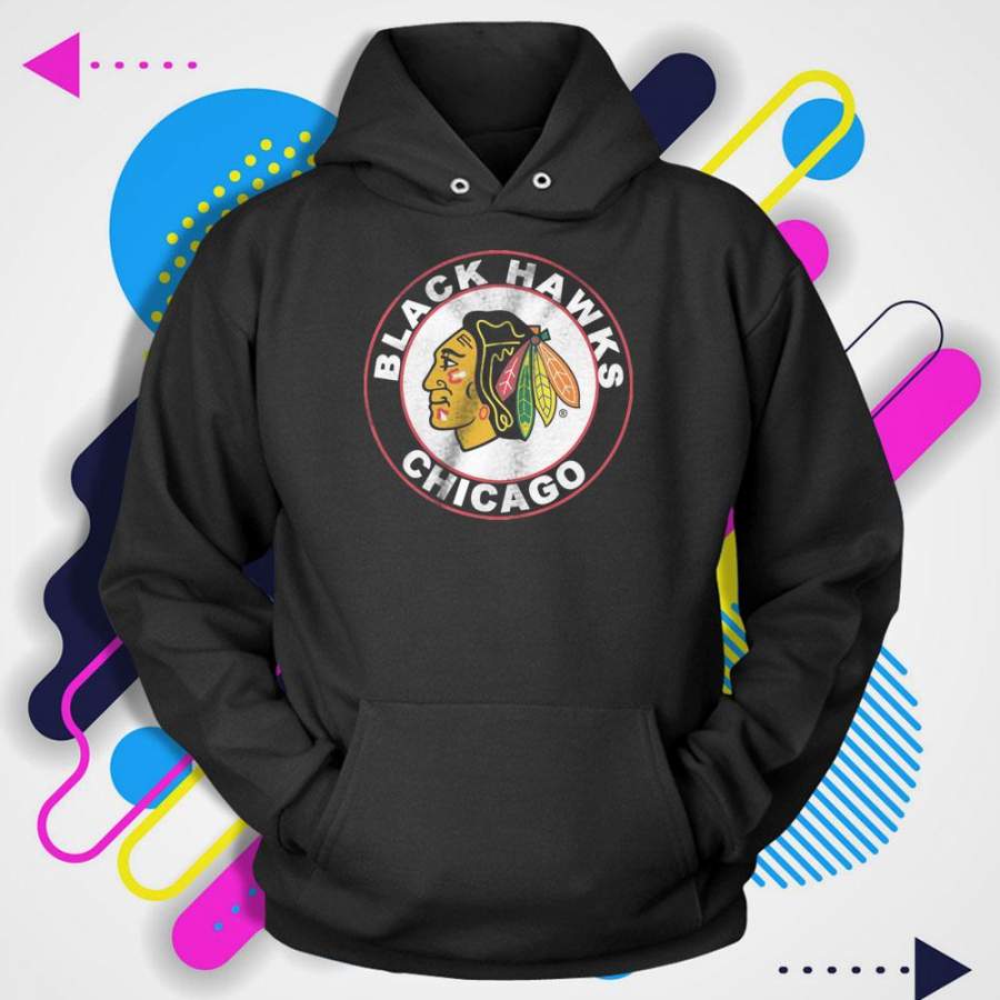 Chicago Blackhawks Club Logo Indiana Men’S Hoodie