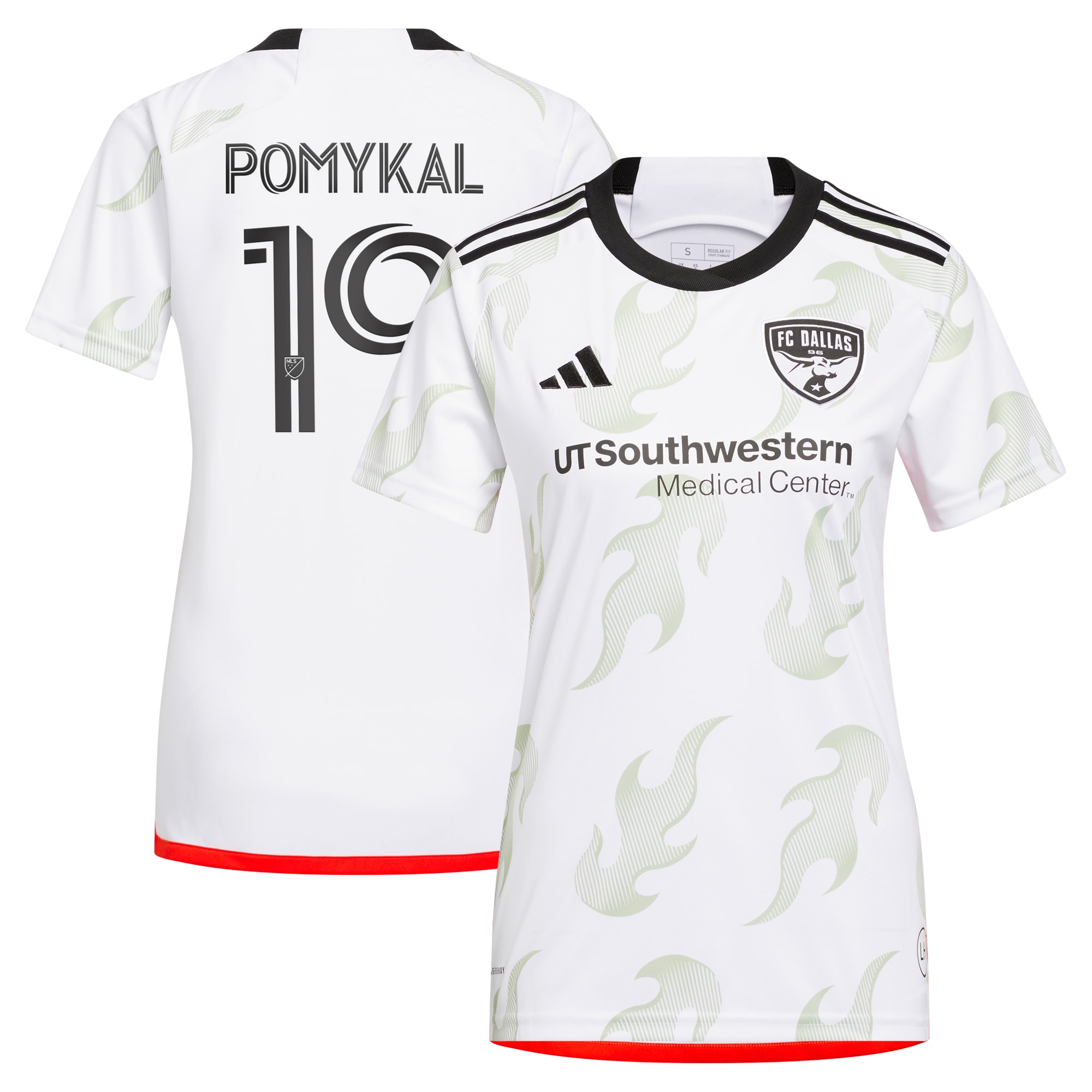 Paxton Pomykal FC Dallas Women's 2023 Burn Baby Burn Replica Player Jersey – White