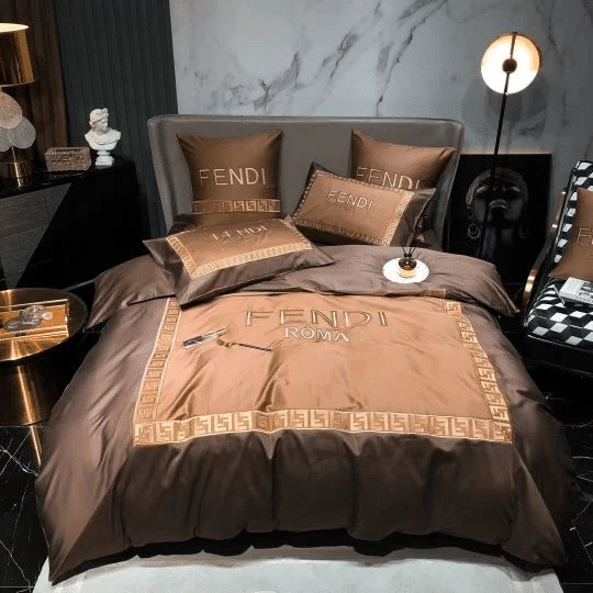 Fendi 22 Duvet Cover Bedroom Luxury Brand Quilt Bedding Set