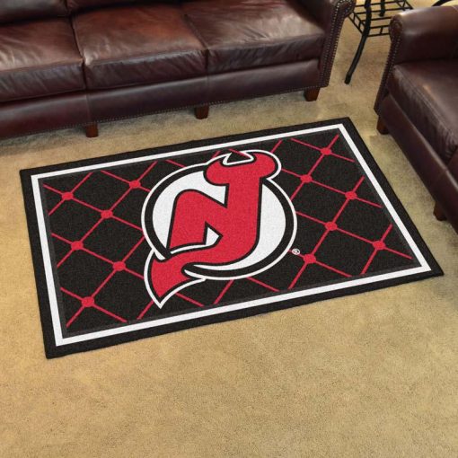 New Jersey Devils Logo Custom Area Rug Carpet Full Sizes Home Living Rugs Carpet Decor