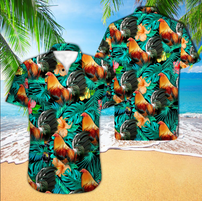 Rooster Hawaii Shirt Unisex Adult Ha66113