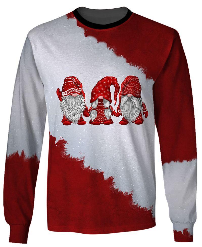 Three Elf Cute Gift In Christmas Holiday Shirt 3D Sweatshirt