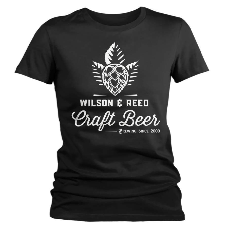 Women’s Personalized Beer T-Shirt Custom Brewery Shirt Vintage TShirt Customized Tee Craft Beer Shirts Brewing Shirt