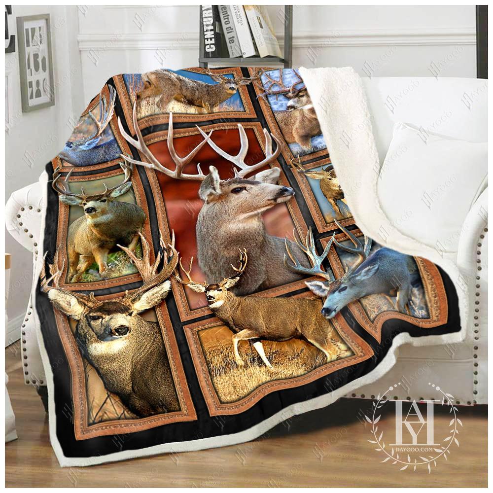 Blanket Mule Deers Custom Blankets, Blanket Sofa Bed, Sherpa Blanket ...