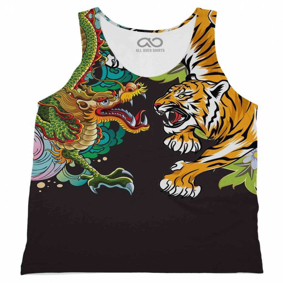 Tiger vs Dragon Tank-Top