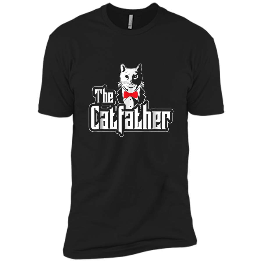 The Catfather  I Feline Cats Tee I Kitten I Pet I Men Next Level Premium Short Sleeve Tee