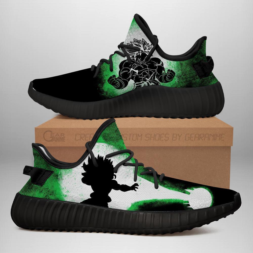 Broly Silhouette Yeezy Shoes Skill Custom Dragon Ball Anime Sneakers Mn04