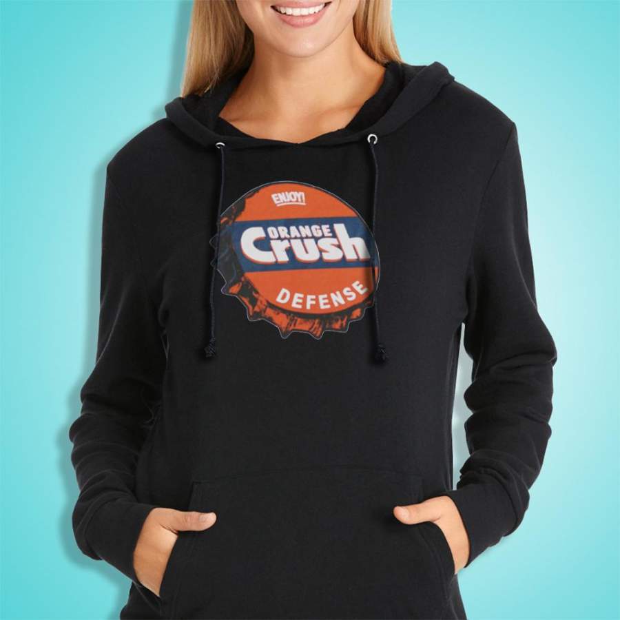 Denver Broncos Orange Crush Defense  Vintage Bronco Women’S Hoodie