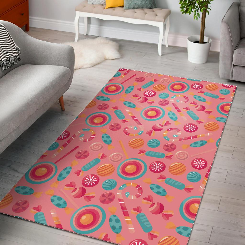 Colorful Candy Pattern Area Rug