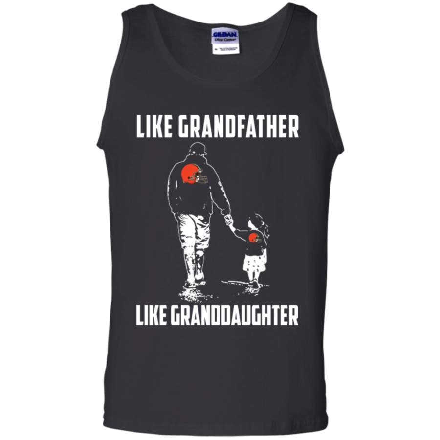 Trending Cleveland Browns Like GrandFather Like GrandDaughter t shirt Cotton Tank Top