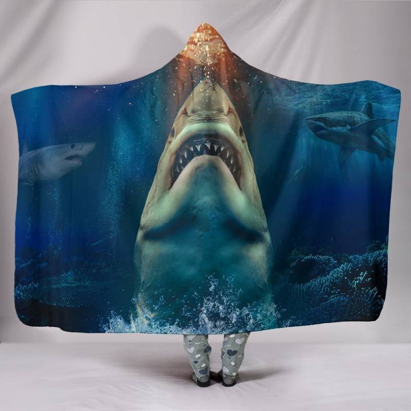 Shark Hooded Blanket