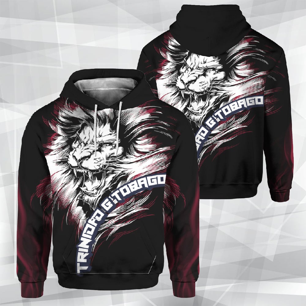 Trinidad And Tobago Lion Black 3D All Over Print | For Men & Women | Ho1623