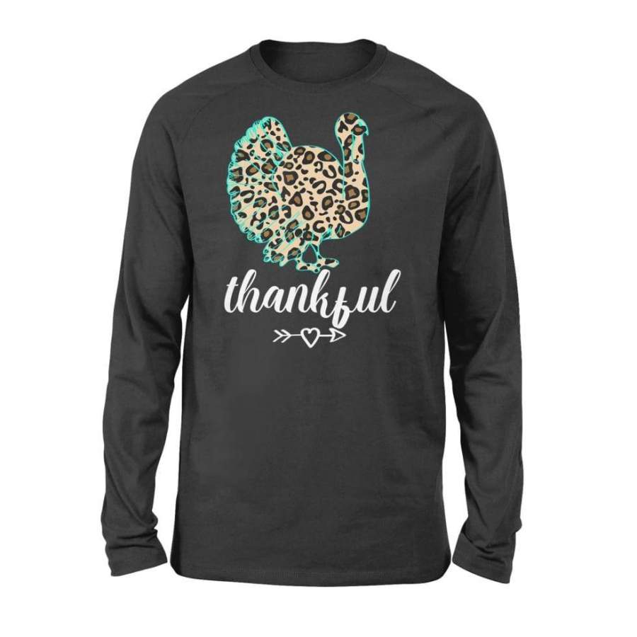 Turkey Leopard Style Thankful Gift For Thanksgiving Funny – Standard Long Sleeve