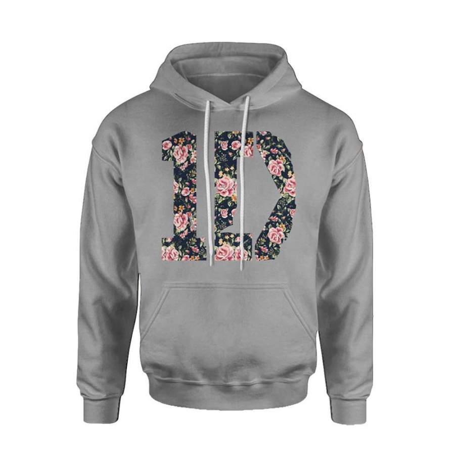 1D One Direction Floral Hoodie