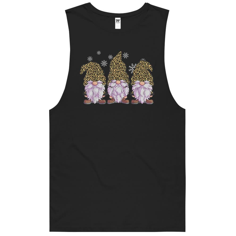 Three Gnomes Shirt Men Women Leopard Print Christmas Cheetah Tank Top