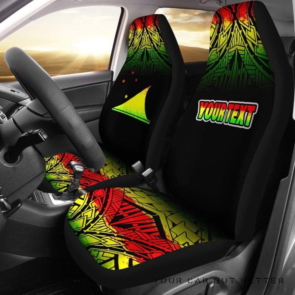 Tokelau Car Seat Covers Custom Fog Reggae Style