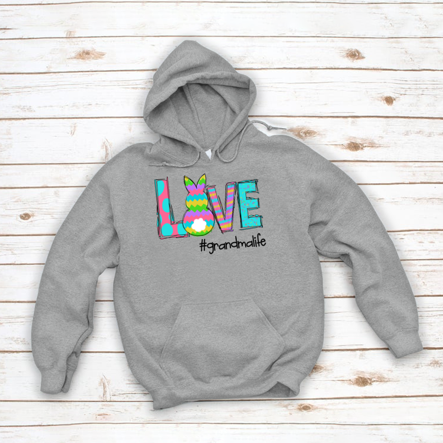 Personalized Love Grandma Bunny Easter Hoodie