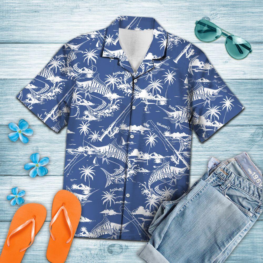 Fishing Hawaiian Shirt Swordfish Aloha Ha85530