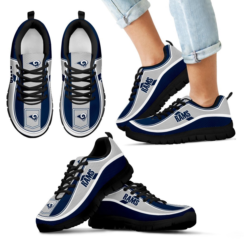 Simple Color Flag Los Angeles Rams Sneakers