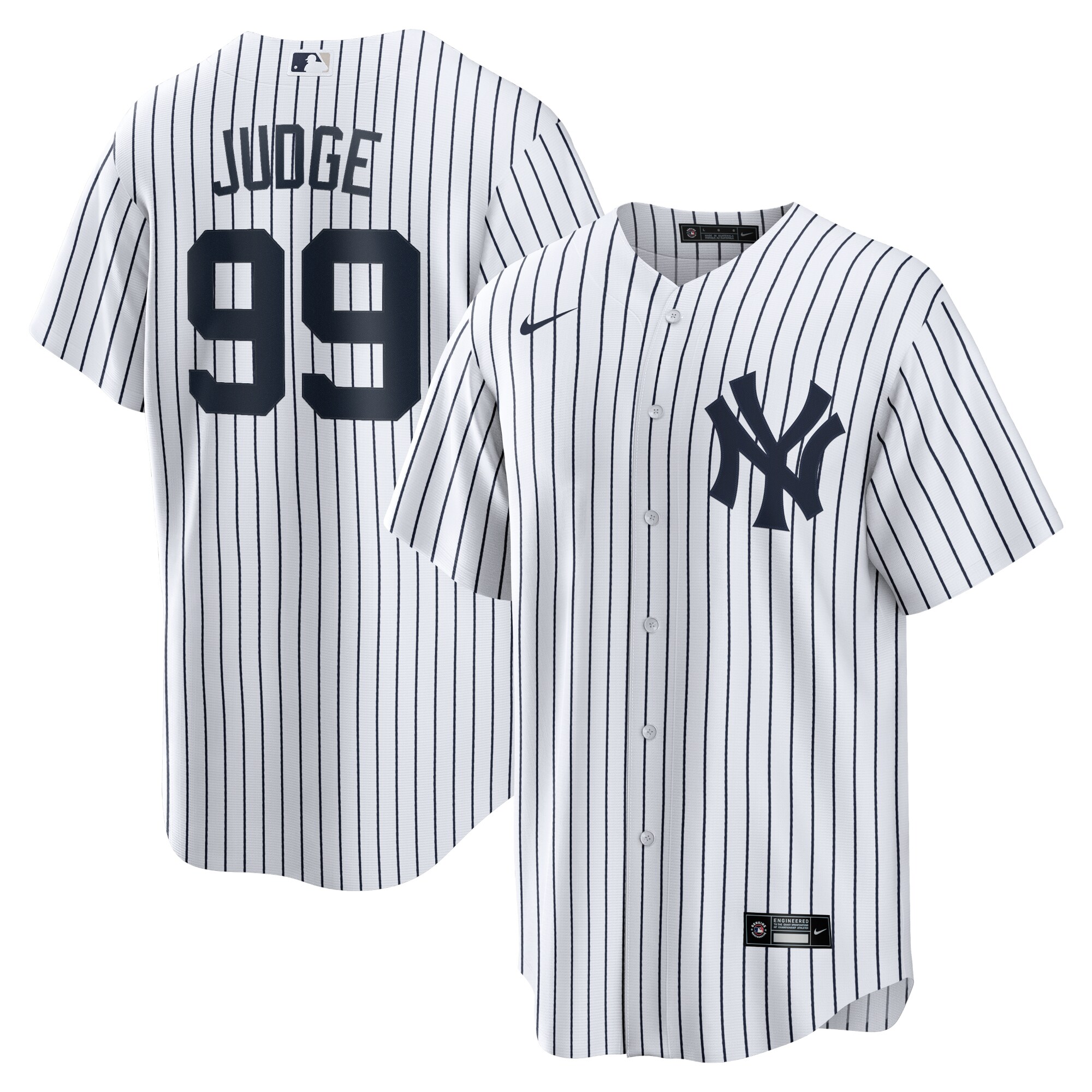 Aaron Judge New York Yankees Home Replica Player Name Jersey – White