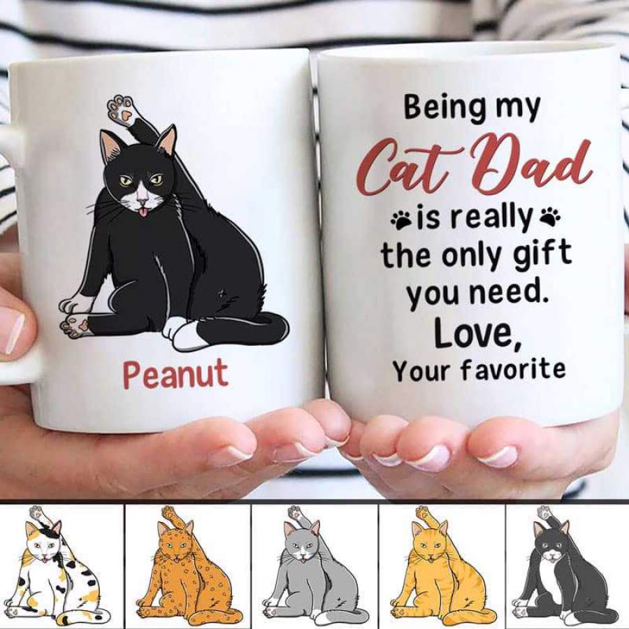 Being My Cat Dad Mom Personalized Mug