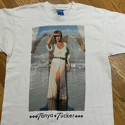 Vintage Tanya Tucker Tour Legs T-shirt Tee  Single Stitch 90s Country Rare 2540