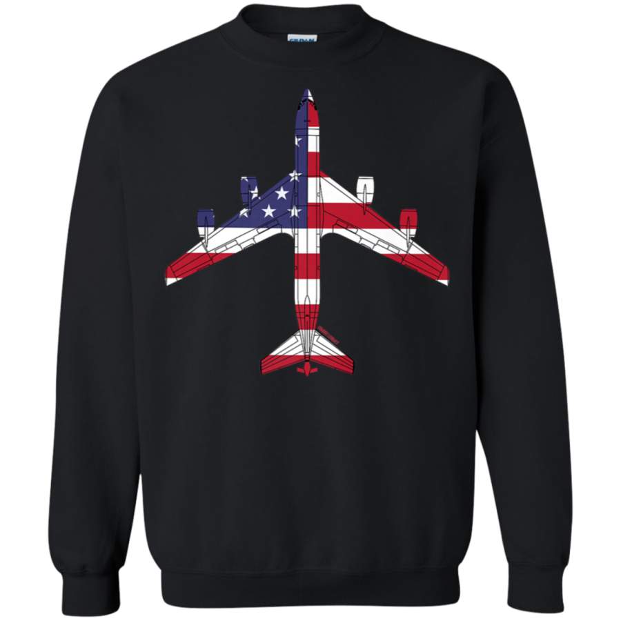 AGR KC-135R Stratotanker United States Flag Shirt G180 Gildan Crewneck Pullover Sweatshirt  8 oz.