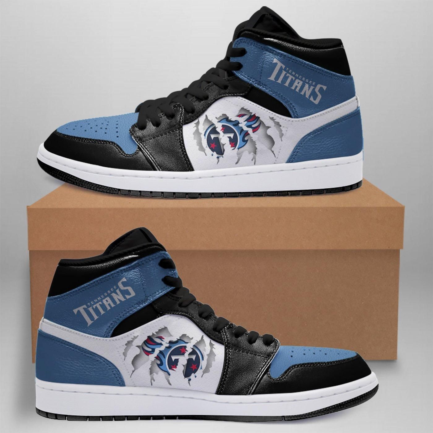 Tennessee Titans Jordan Shoes Sport 2020 Air Jordan High Sneakers Sport Sneakers