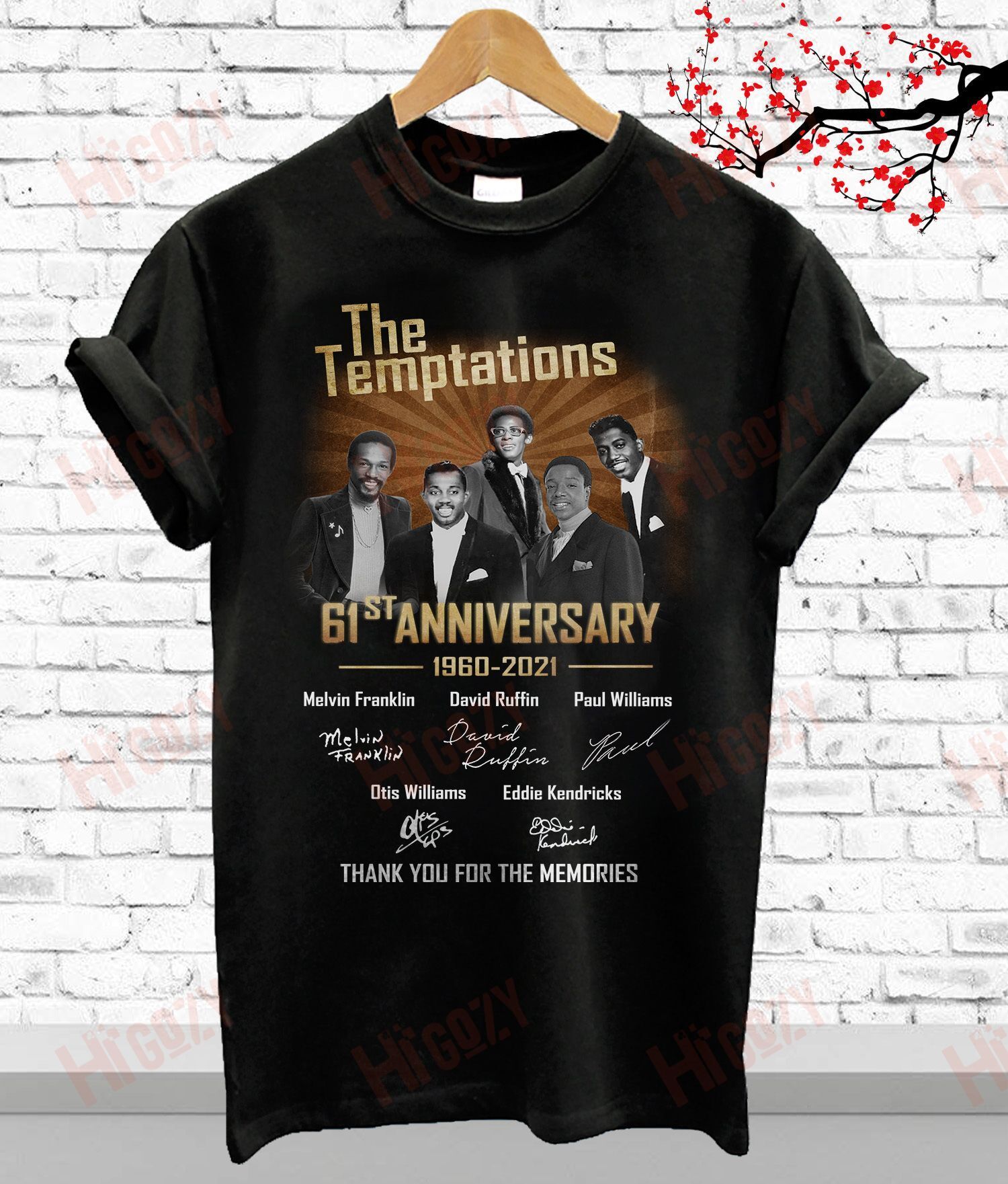 The Temptations Band Shirts, Limited Edition T-Shirt 2D – V199