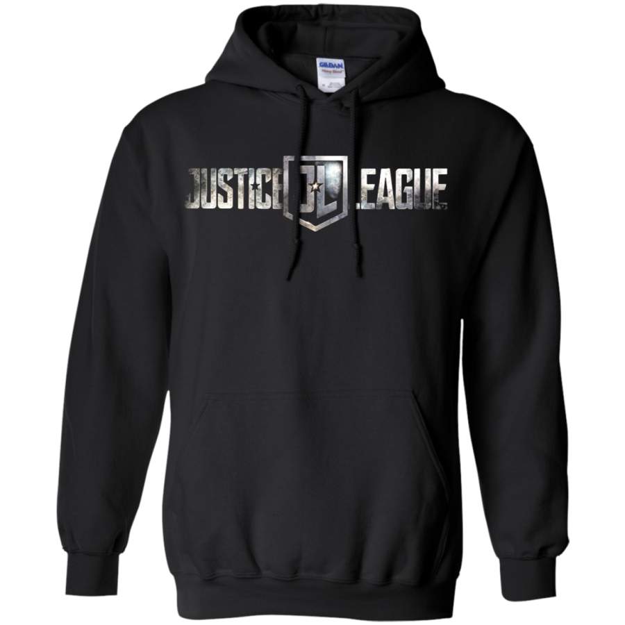 AGR DC Comics 3D Horizontal Logo Shield Justice League Hoodie