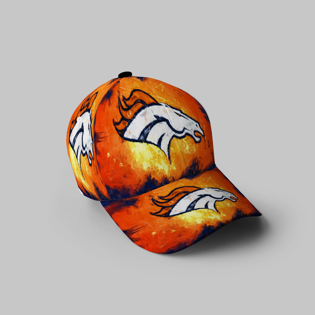 Denver Broncos Emblem V4 3D Printing Baseball Cap Classic Hat